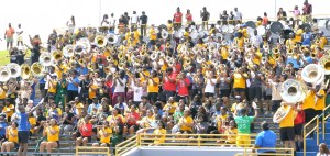 HBCU spring football game features 346 member band