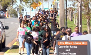 HBCU Greek Organizations walk in honor of Caleb Wilson